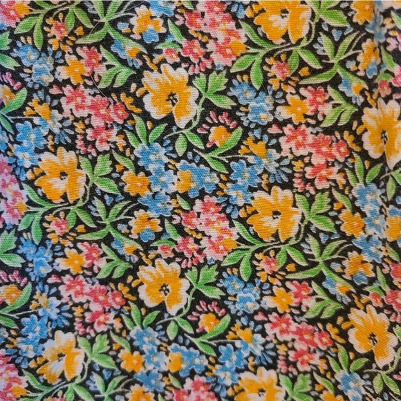 Vintage Ditsy Floral Smocked Dress 7/8 - Picture 3 of 9